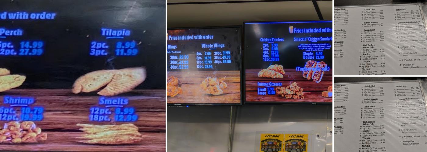 4 Brothers Chicken & Fish Menu