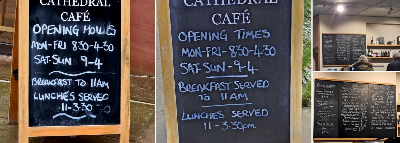Cathedral Café Menu