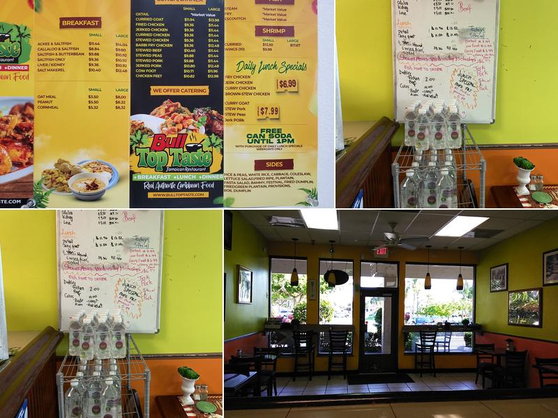 Bull Top Taste LLC Menu