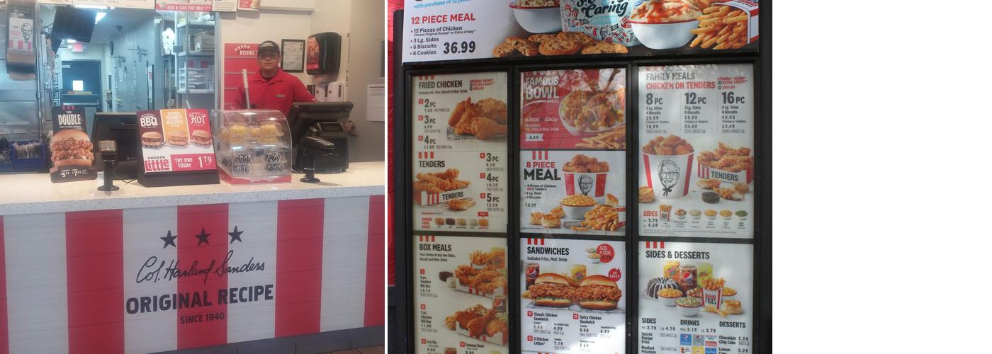 KFC Menu