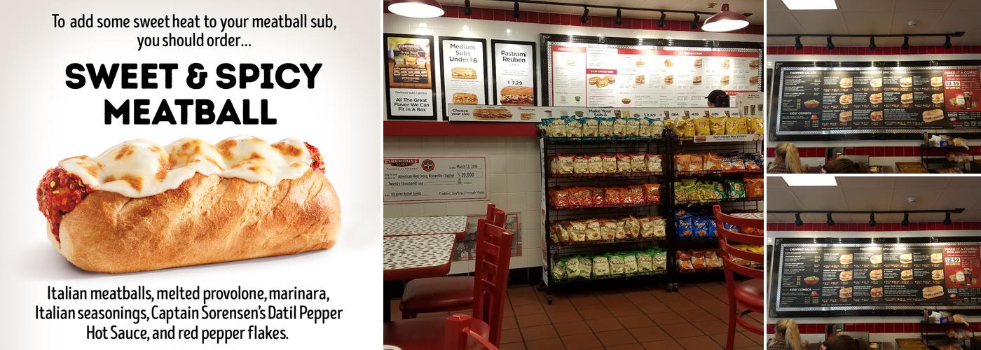 Firehouse Subs Farragut Menu