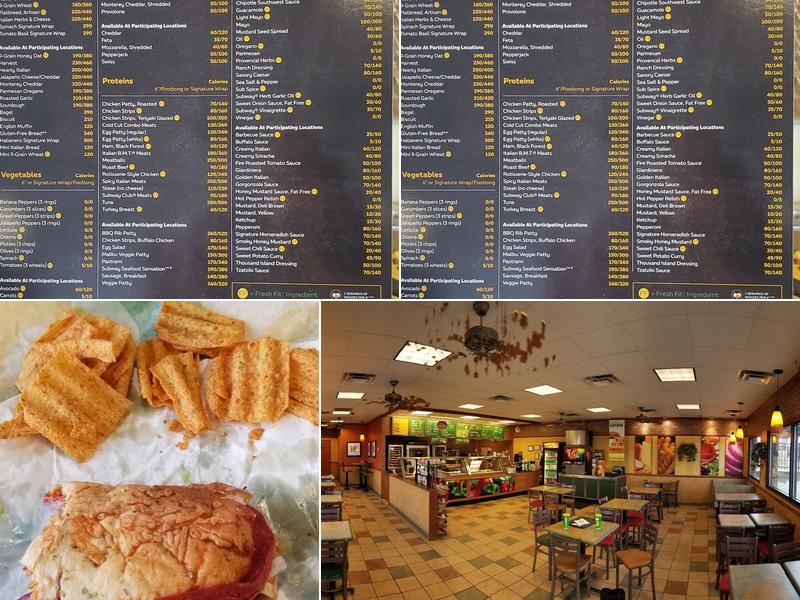 Subway Menu