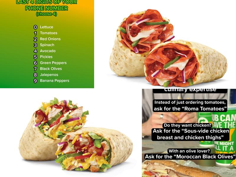 Subway Menu