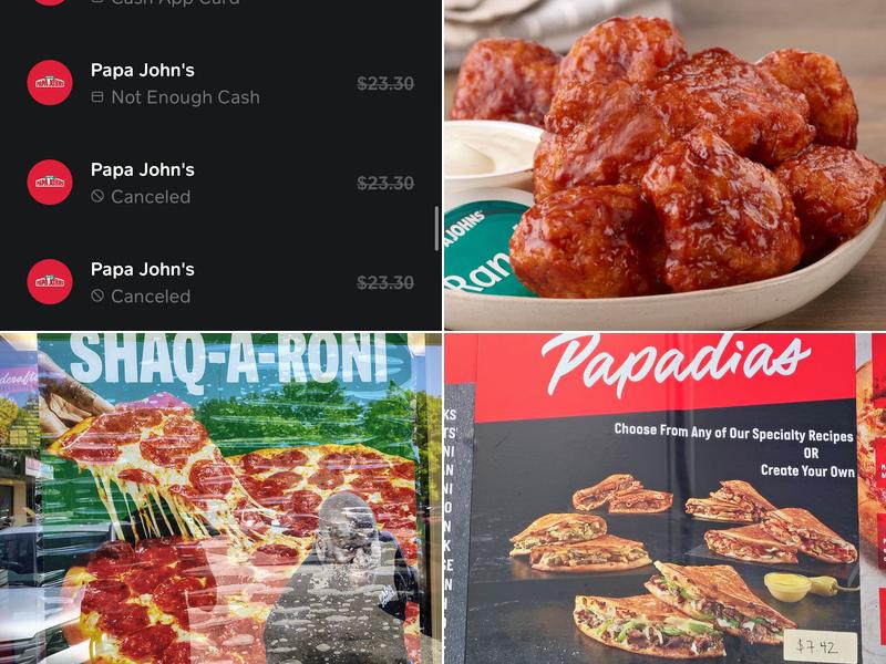 Papa Johns Pizza Menu