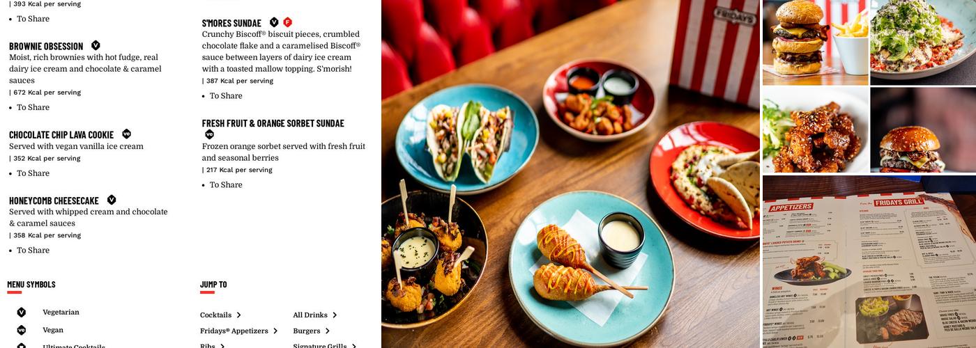 TGI Fridays - Halifax Menu