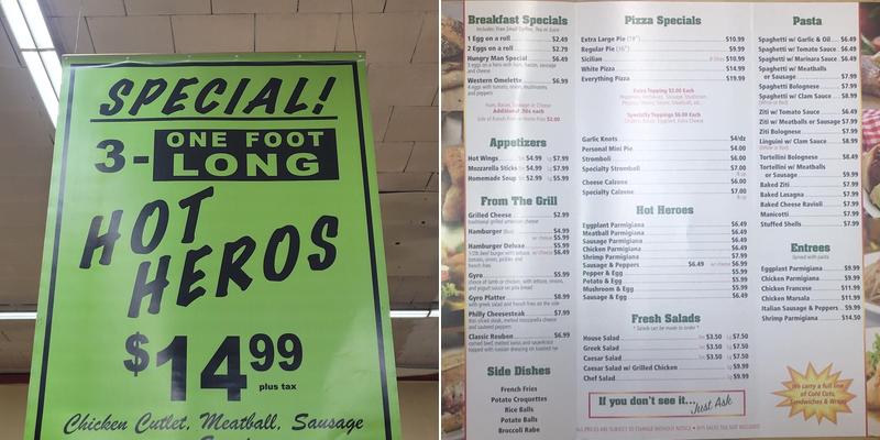 A A Mediterranean Mini Market Menu