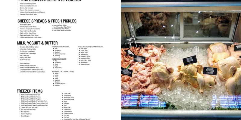 Stoltzfus Family Foods Menu