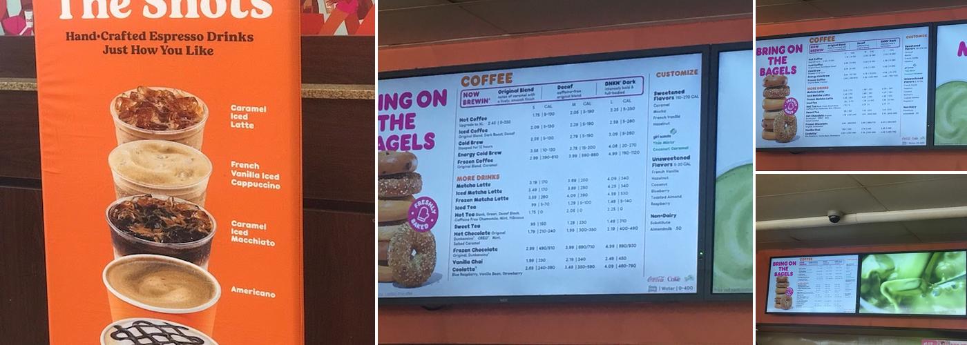 Dunkin' Menu