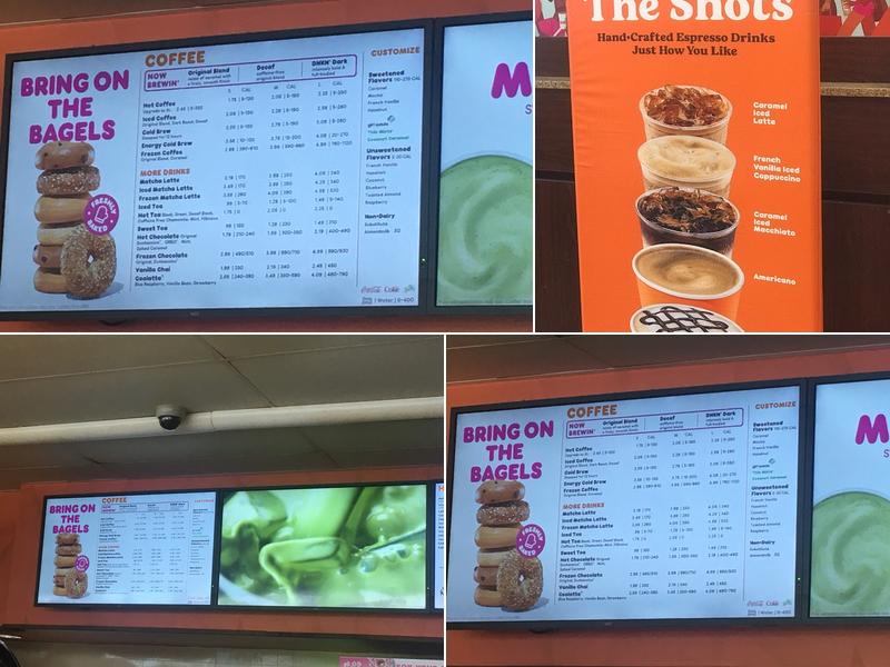 Dunkin' Menu