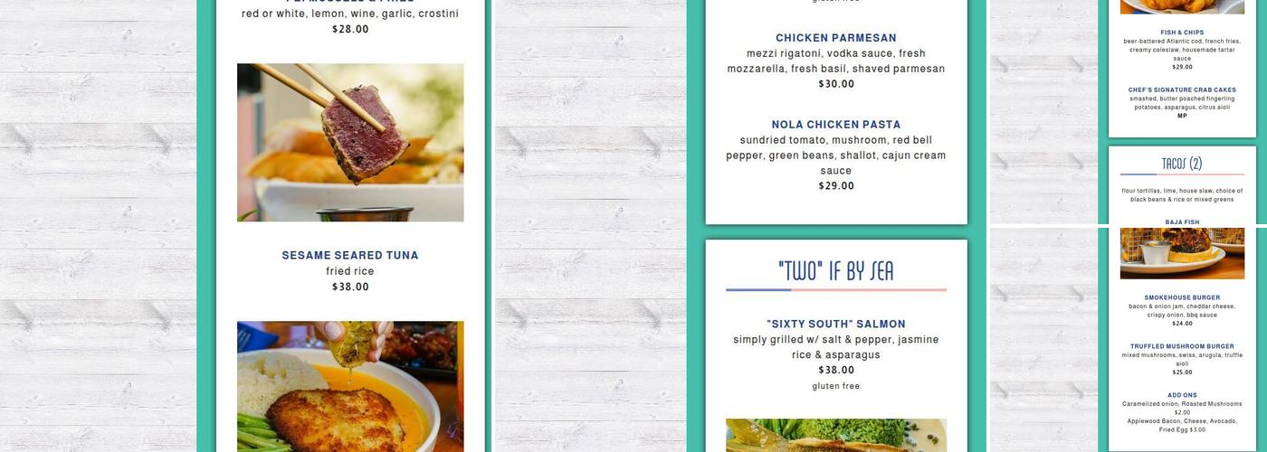 Deck 84 Menu