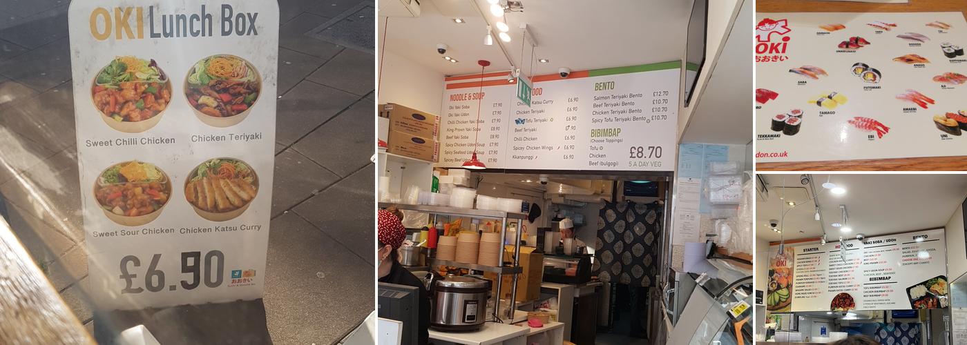 Oki Sushi London Menu
