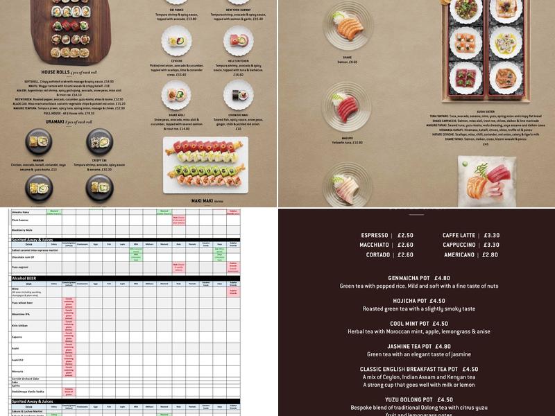 Sticks'n'Sushi Chelsea Menu