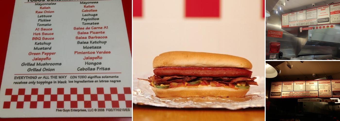 Five Guys Menu