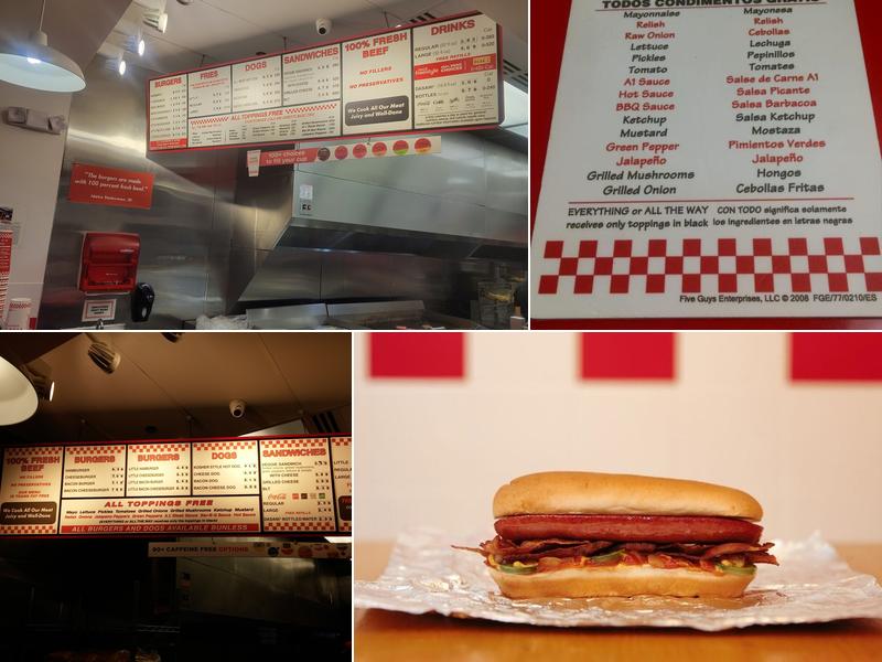Five Guys Menu