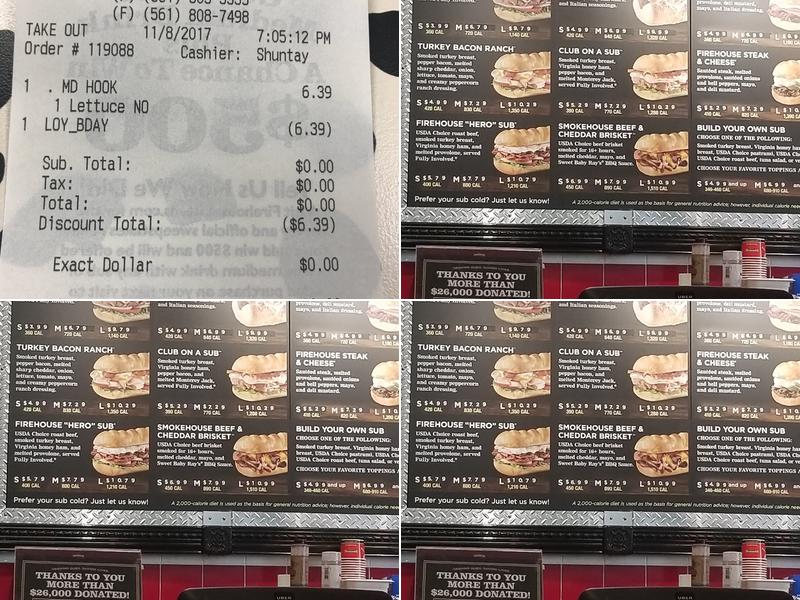 Firehouse Subs Delray Beach Menu