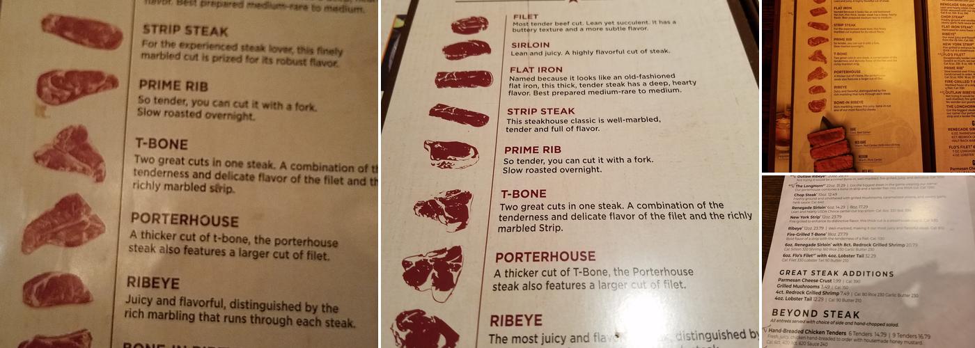 LongHorn Steakhouse Menu