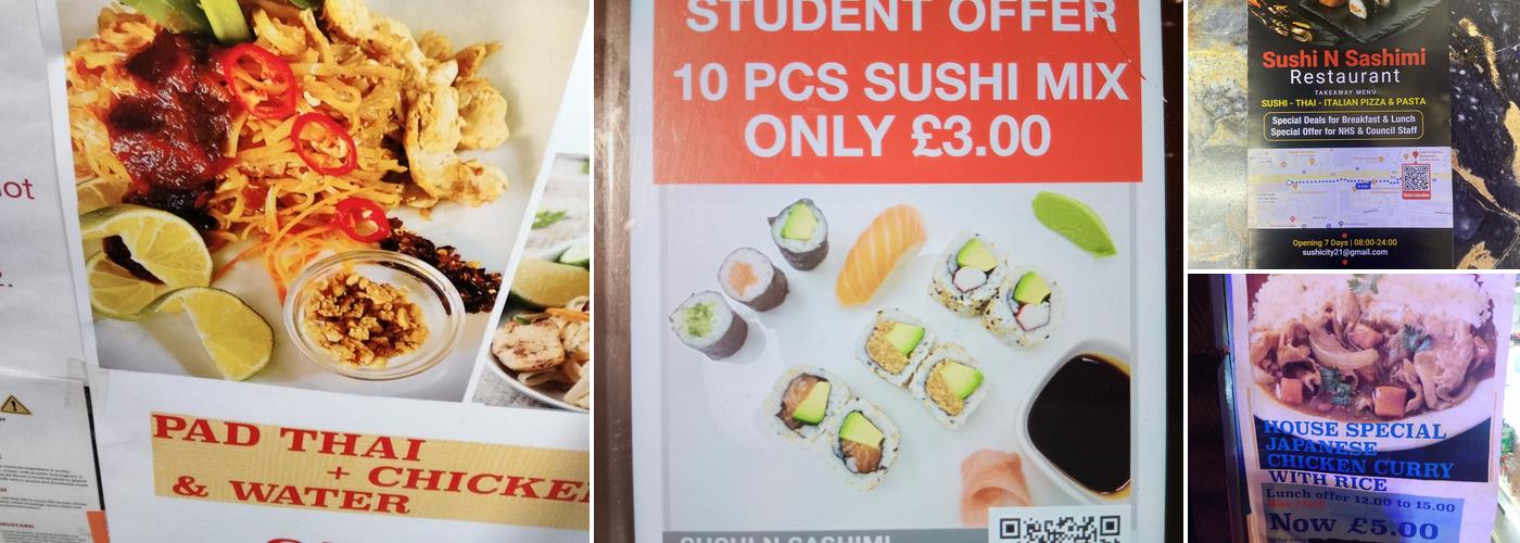 Sushi n sashimi restaurant Menu