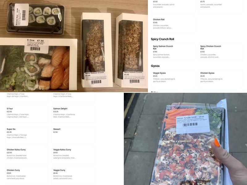 Sohishi sushi & bento Menu