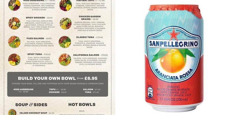 Island Poké Broadgate Circle Menu