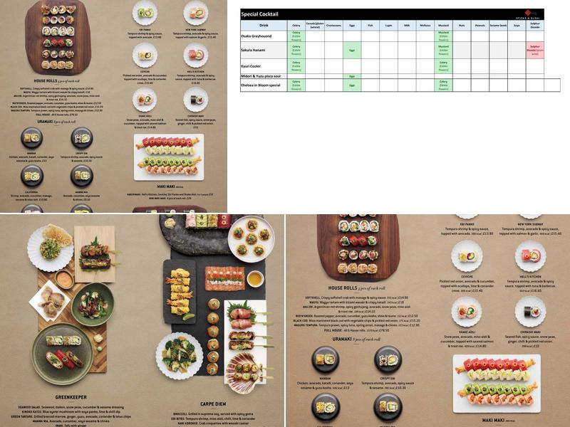 Sticks'n' Sushi Soho Menu