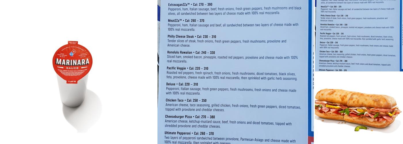 Domino's Pizza Menu