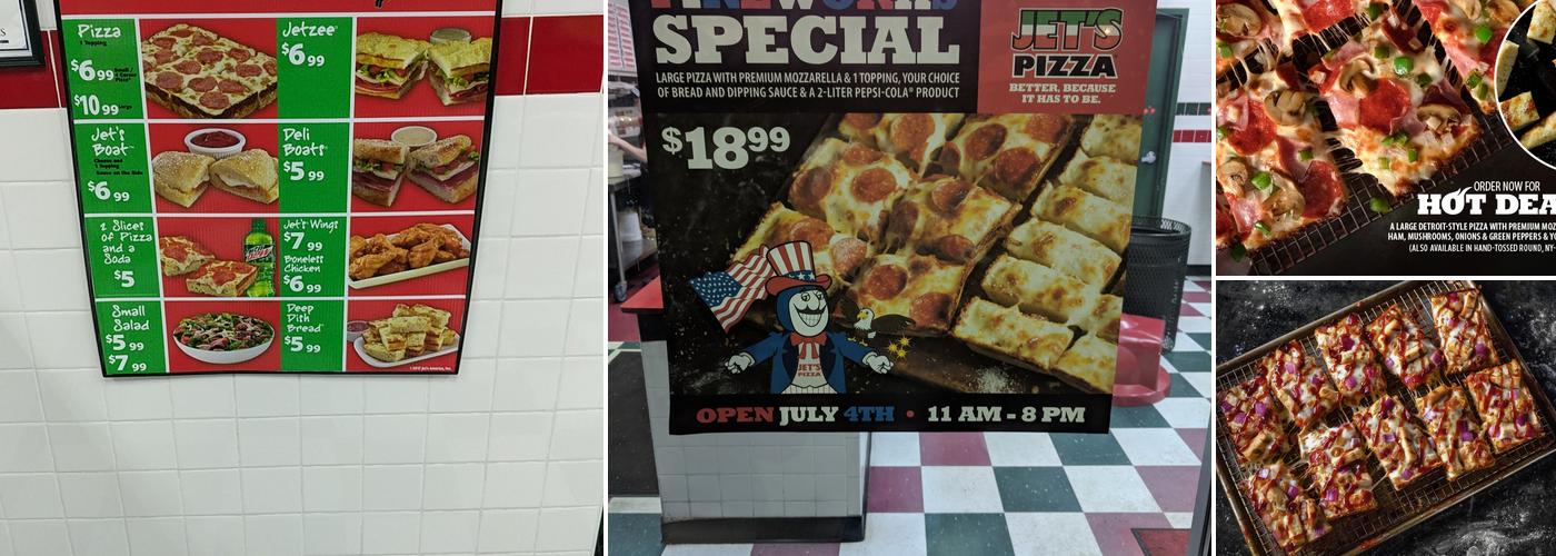 Jet's Pizza Menu