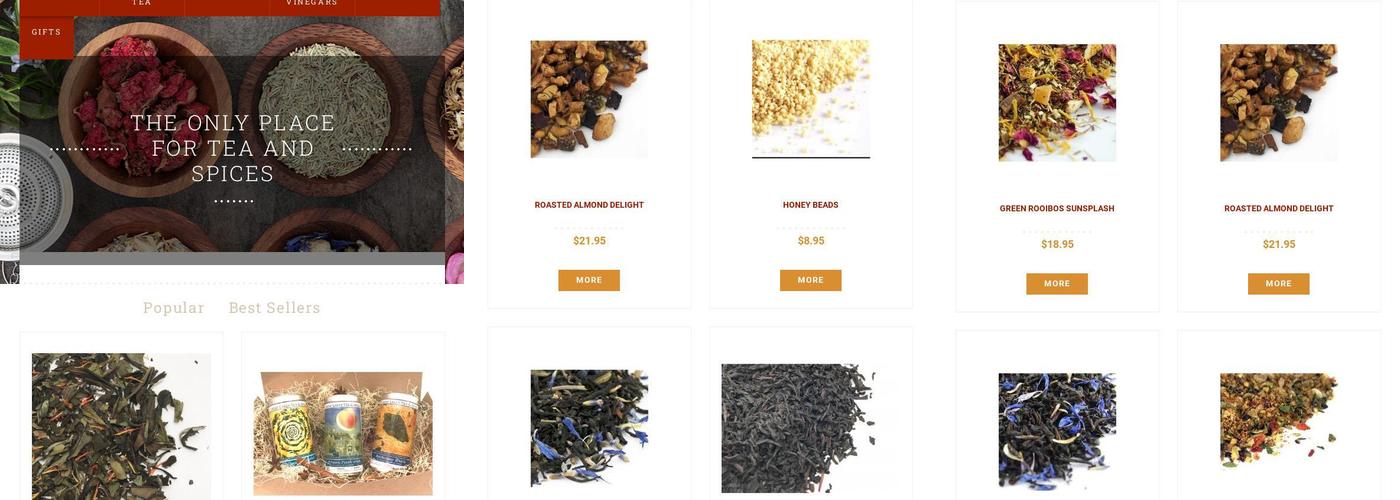 Great Lakes Tea & Spice Co Menu