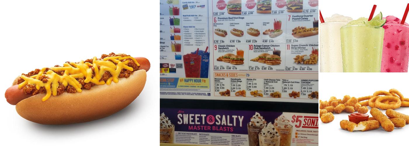 Sonic Drive-In Menu