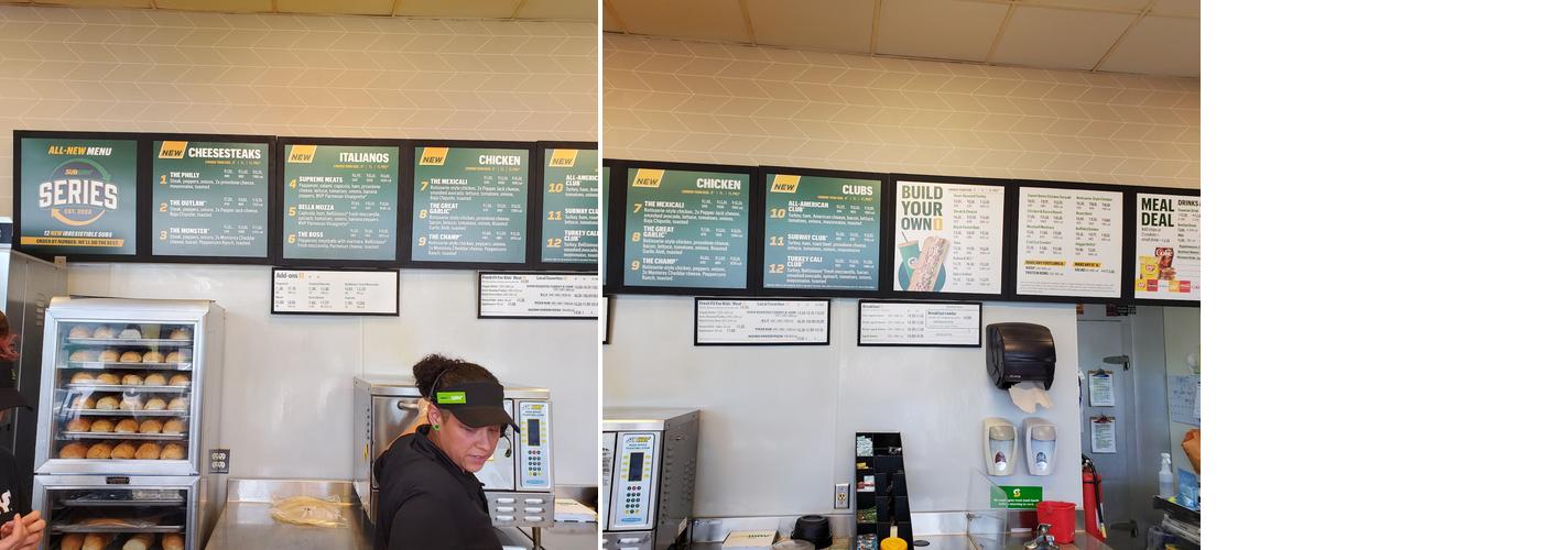 Subway Menu