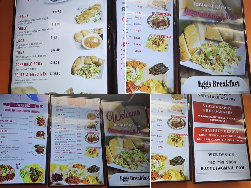 Shabelle Ethiopian Grocery and Restaurant Menu