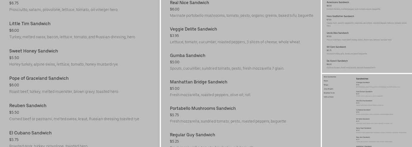 Gracefully Menu