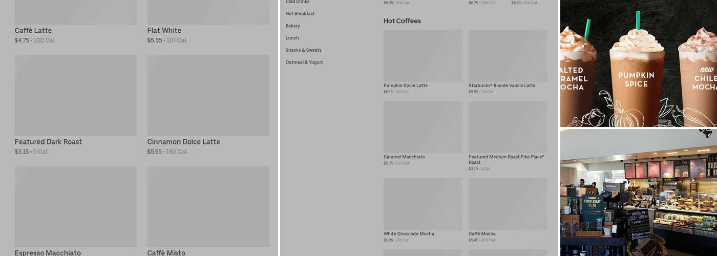 Starbucks Menu