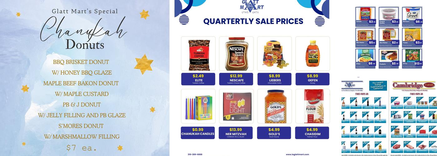 Glatt Mart Menu