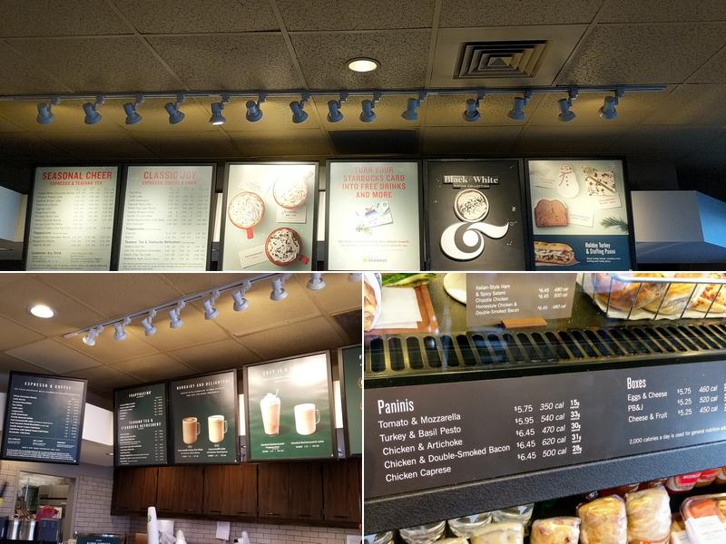 Starbucks Menu