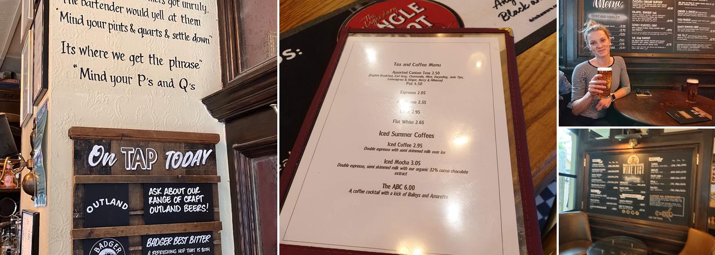 Old Nick Pub, Holborn Menu