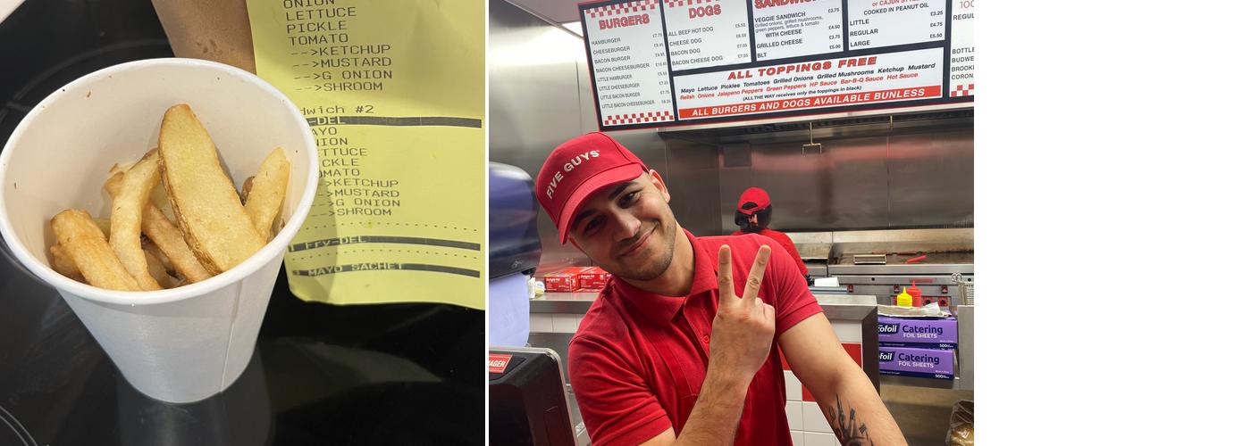 Five Guys Portobello Road Menu