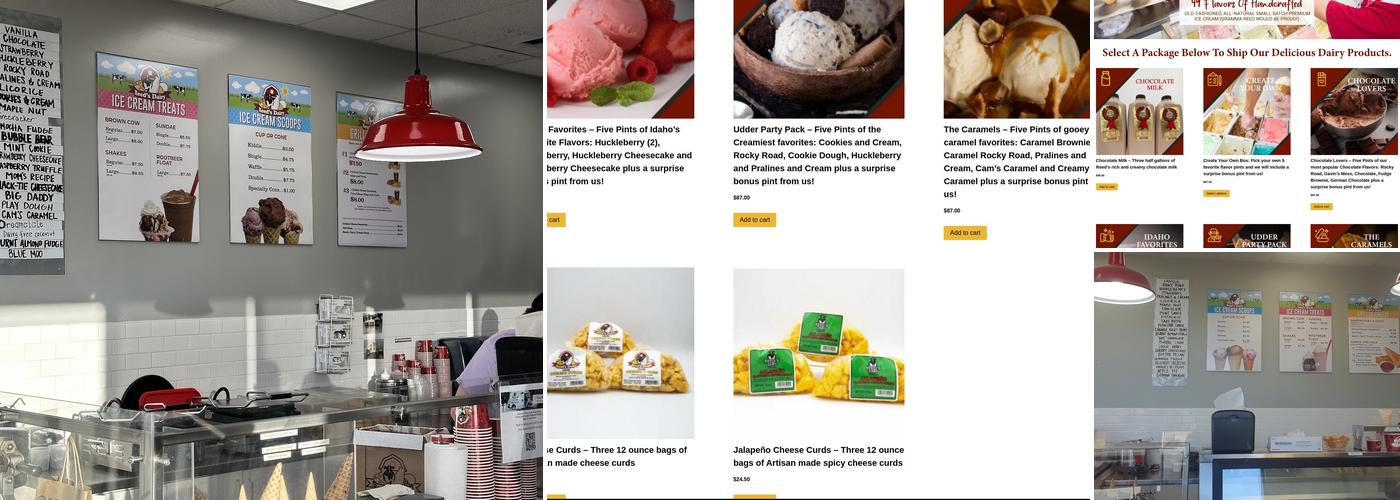 Reed's Dairy Boise Menu