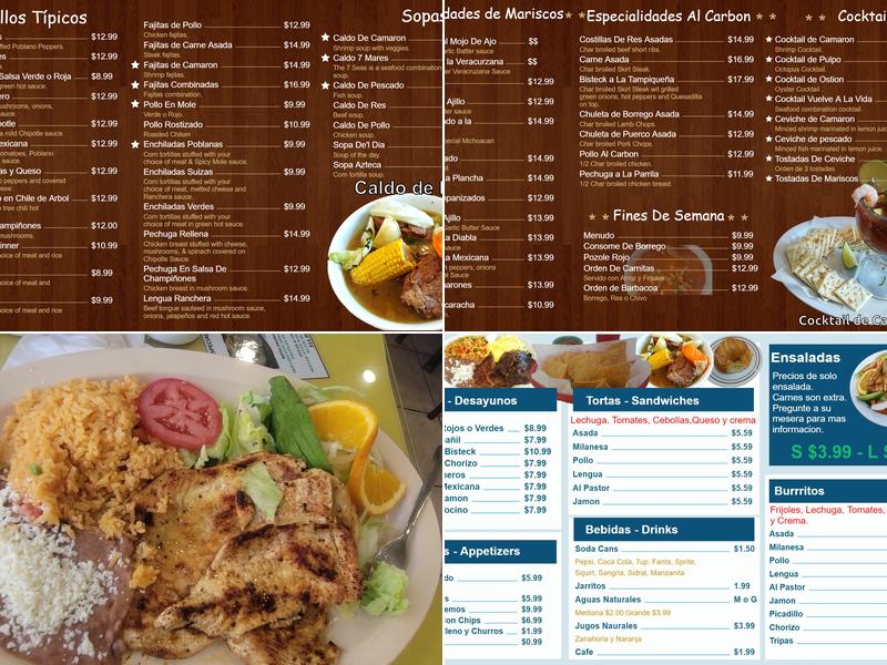 Lindo Michoacan Menu