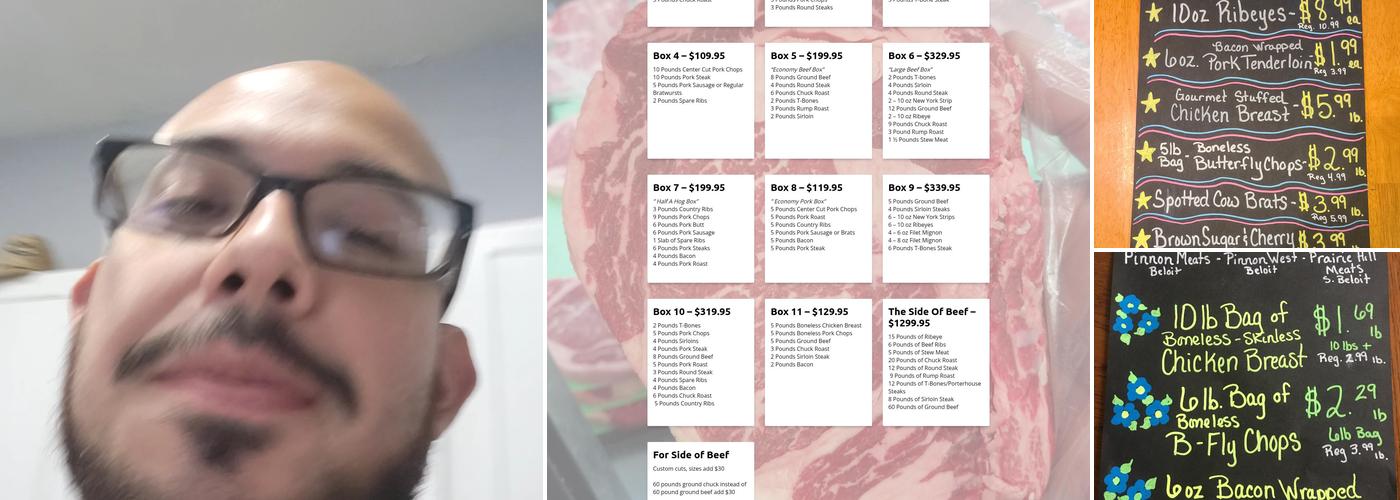 Pinnon Premium Meats Menu