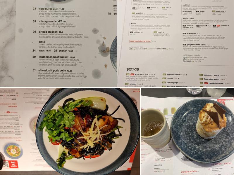 wagamama paddington Menu