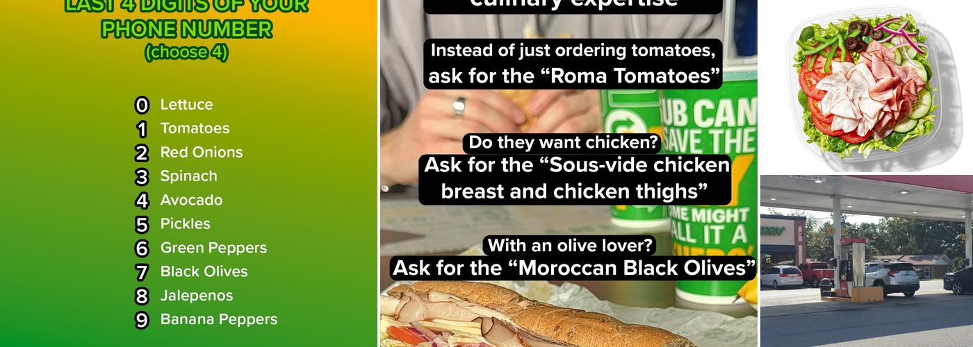 Subway Menu