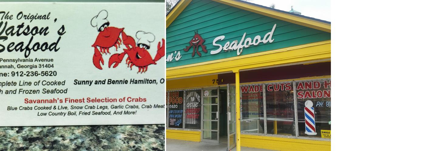 Watson's Seafood Menu