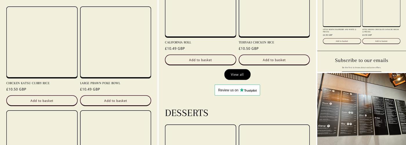 The Sushi Co - Holborn Menu