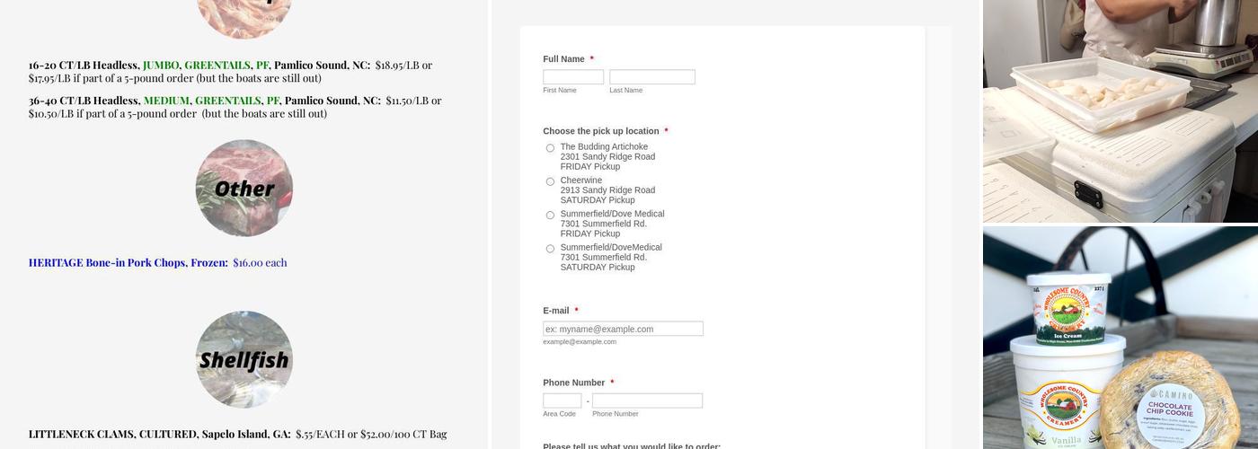 Shrimp Connection Triad Menu