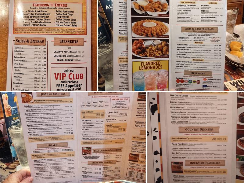 Texas Roadhouse Menu