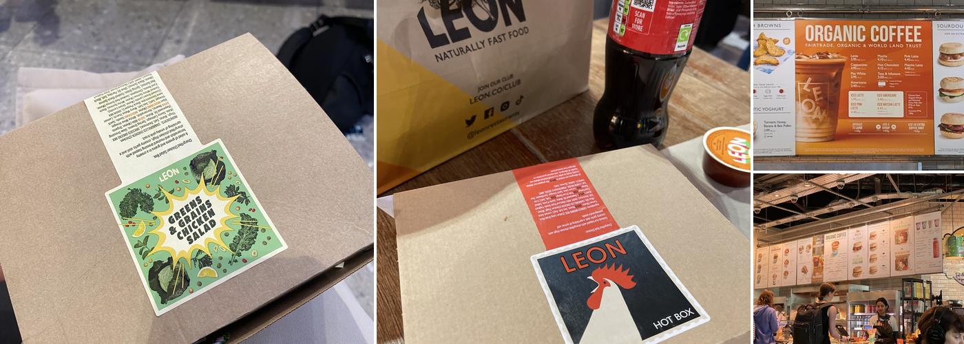 LEON Heathrow T2 Menu