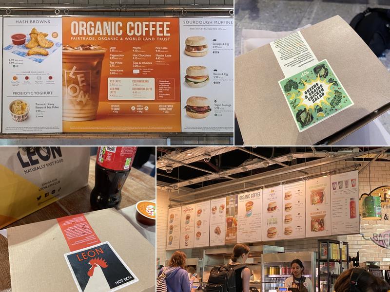 LEON Heathrow T2 Menu