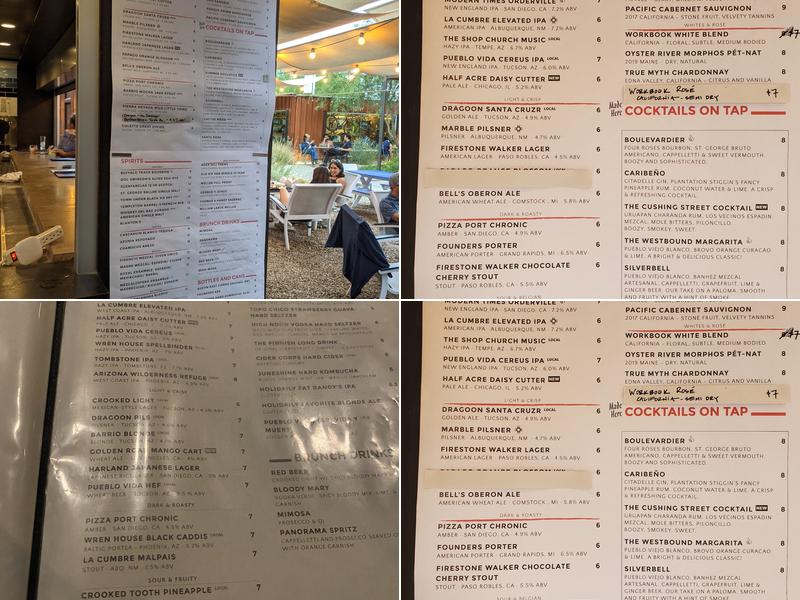 Westbound Menu