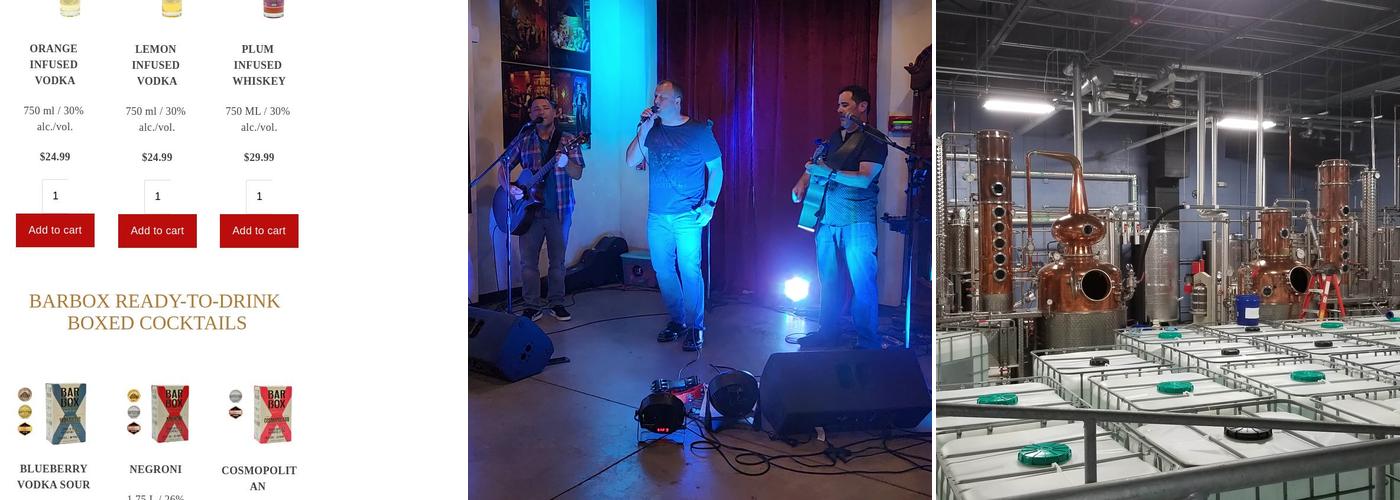 Kozuba and Sons Distillery Menu