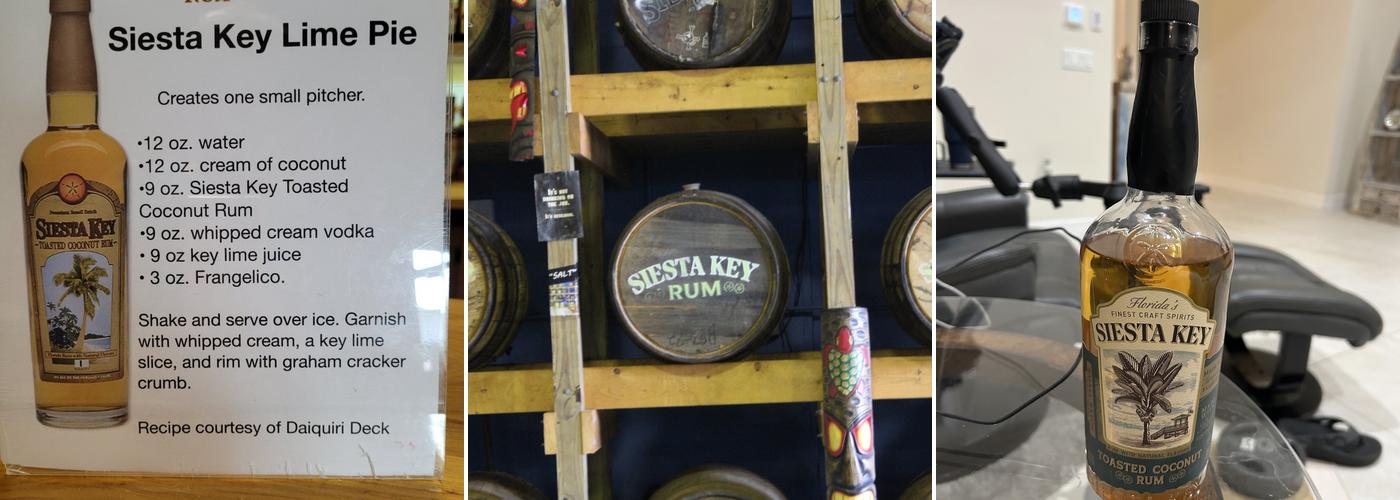 Siesta Key Rum Menu